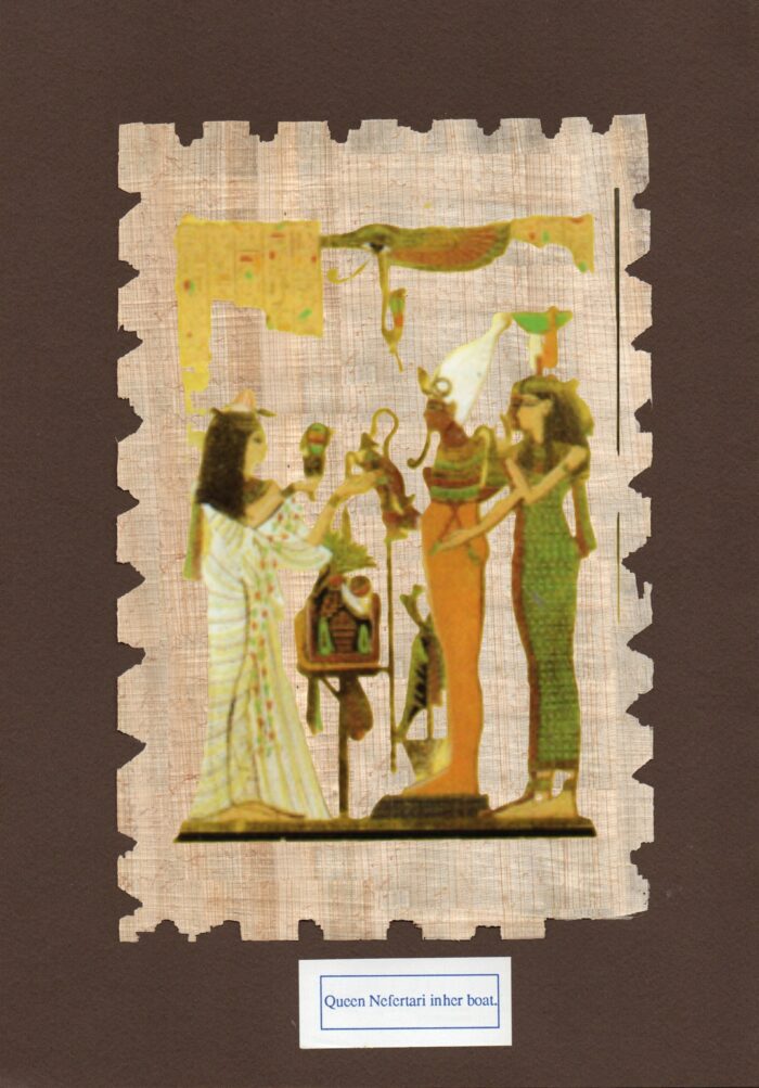God Osiris with Nephtis